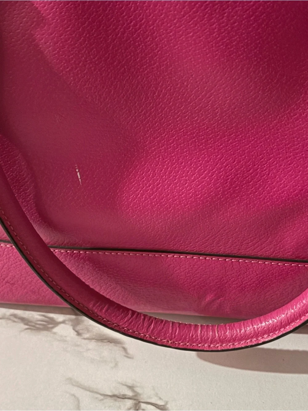 Kate Spade New York Hot Pink Leather Tote Shoulder Bag